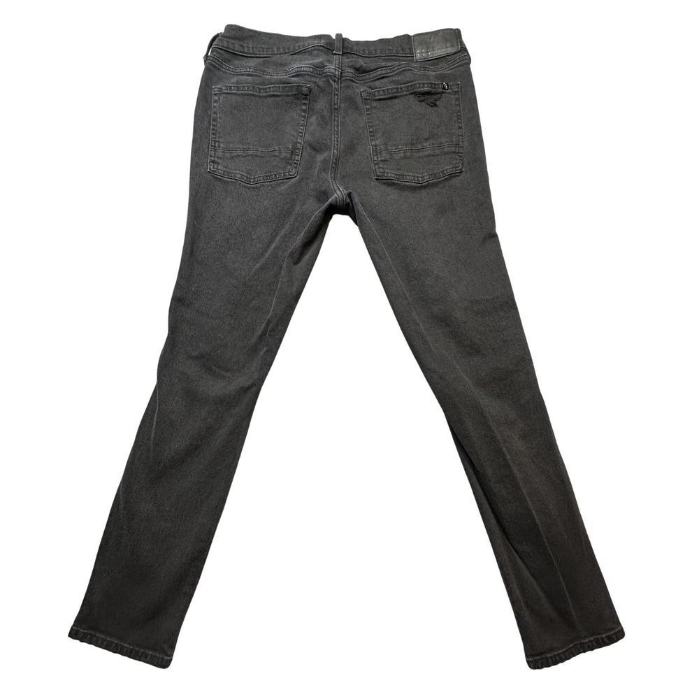 PacSun Jeans Mens 34x32 (35x31) Black Skinny Distressed Ripped Denim Pants